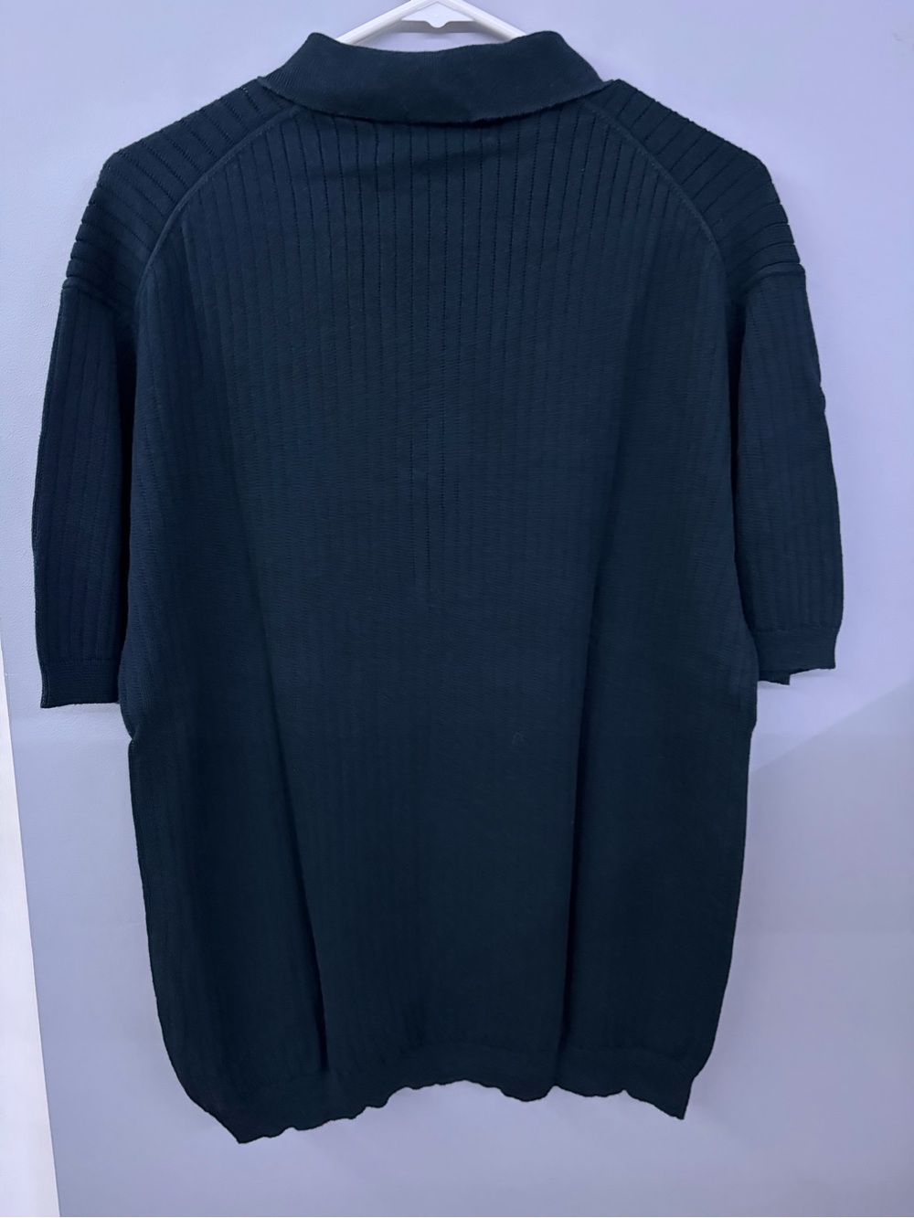 Structure Navy Men's Rib-Knit Polo - Picture 3 of 4
